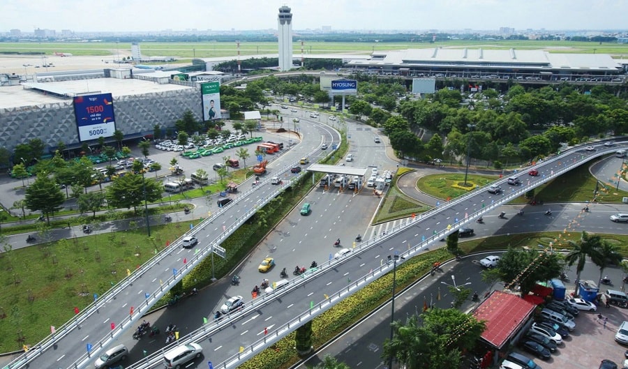 Lối vào sân bay Tân Sơn Nhất